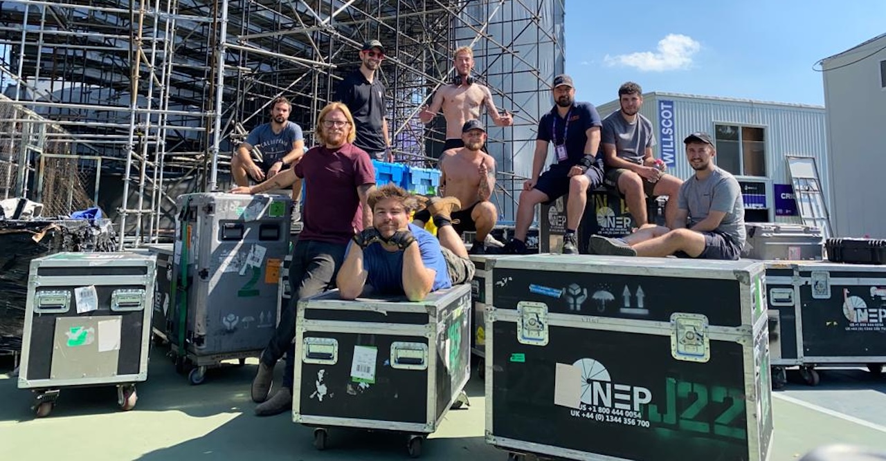 crew hang outside stadum copy